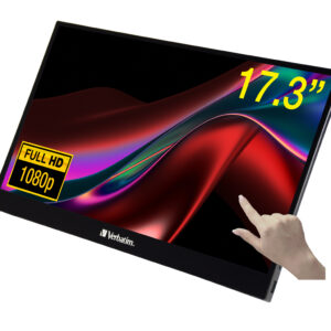 Verbatim PMT-17 17.3-inch 1920 x 1080p FHD Touchscreen 16:9 6ms IPS LCD Portable Monitor 49593