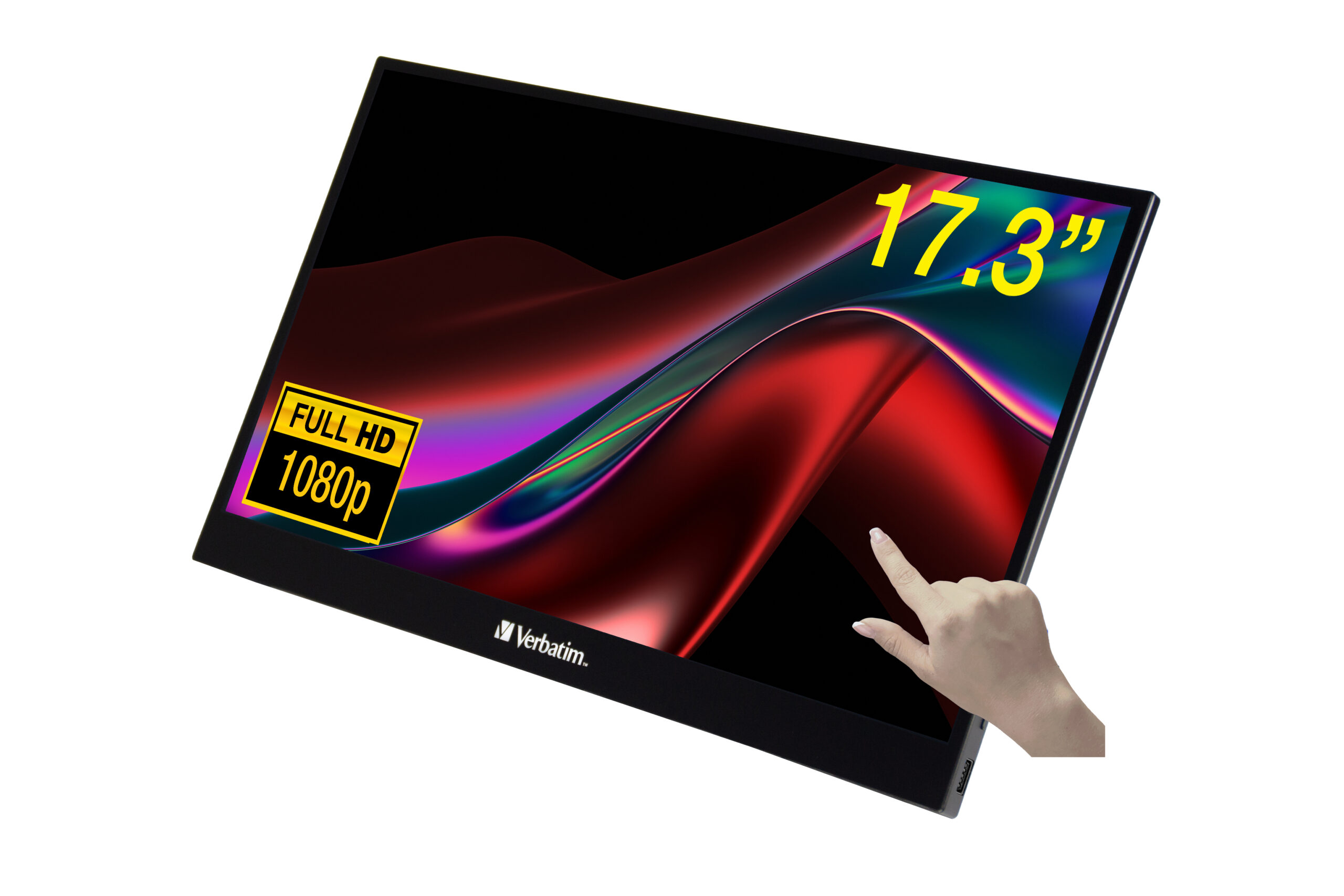 Verbatim PMT-17 17.3-inch 1920 x 1080p FHD Touchscreen 16:9 6ms IPS LCD Portable Monitor 49593