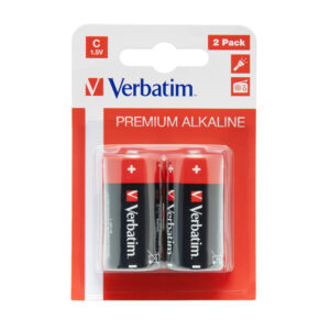 Verbatim C Alkaline Batteries 2-pack 49922