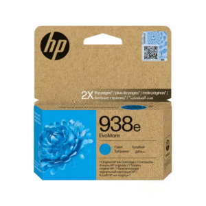 HP 938e EvoMore Cyan Ink Cartridge 1,650 Pages Original 4S6X9PE Single-pack