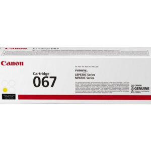 Canon 067 Yellow Toner Cartridge 1,250 Pages Original 5099C002 Single-pack