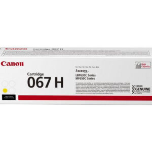 Canon 067H Yellow Toner Cartridge 2,350 Pages Original 5103C002 Single-pack