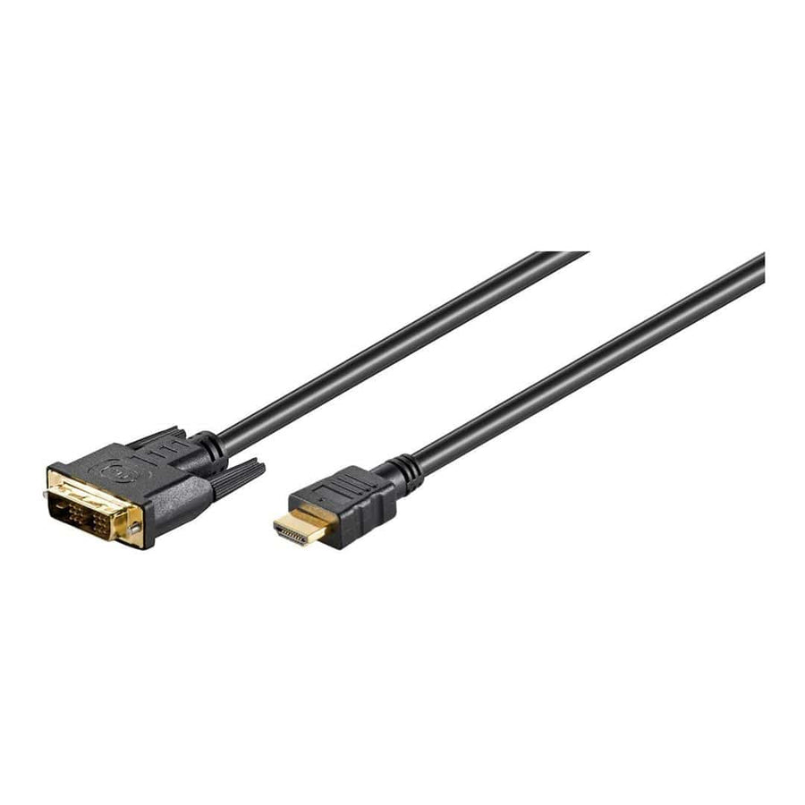 Goobay 5m DVI-D Male to HDMI Male Gold-Plated Cable 51582