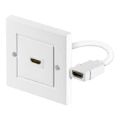 Goobay HDMI Gold-Plated Wall Socket White 51722