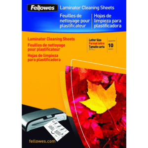 Fellowes A4 Cleaning & Carrier Sheets – 10 Pack