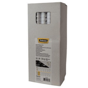 Fellowes 22mm Plastic Binding Combs White 5347803