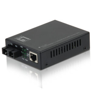 LevelOne GVT-2001 RJ45 to SC Gigabit Multi-Mode Fiber Media Converter 540677