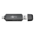 Goobay USB 3.0 and USB-C 2-in-1 Card Reader 58261