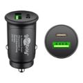 Goobay 27W Dual-USB Fast USB-C PD Car Charger 59521