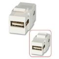 Lindy USB A to A Keystone White 60553