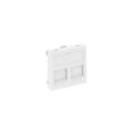 O-Line OBO RJ11/RJ45 Twin Shutter Housing 6119214
