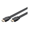 Goobay 1m High Speed HDMI Flat Cable with Ethernet Black 61277