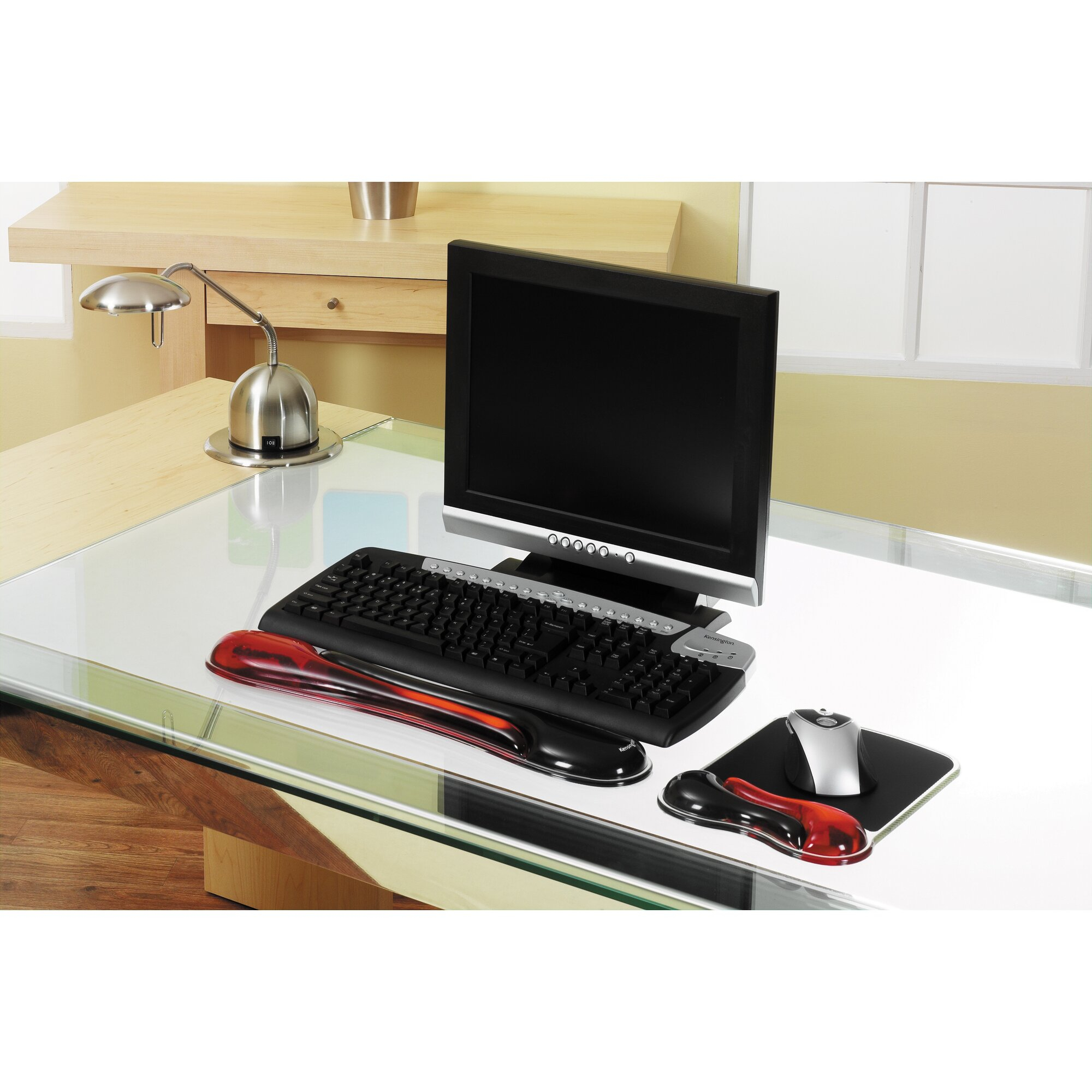 Kensington Duo Gel Keyboard Wrist Rest Red 62398 - Image 3