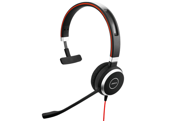 Jabra Evolve 40 UC Mono Headset Wired Head-band Office/Call Center Black 6393-829-209