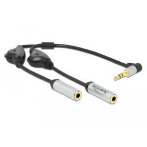 DELOCK AUDIO SPLIT ST M 3.5 – 2X ST F 3PIN (66434)
