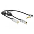 DELOCK AUDIO SPLIT ST M 3.5 - 2X ST F 3PIN (66434)
