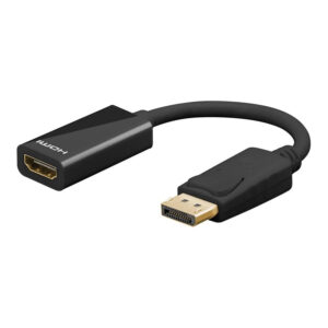 Goobay DisplayPort to HDMI Adapter Cable Gold-Plated Black 67881