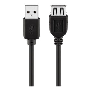 Goobay 5m USB 2.0 Hi-Speed Extension Cable Black 68905