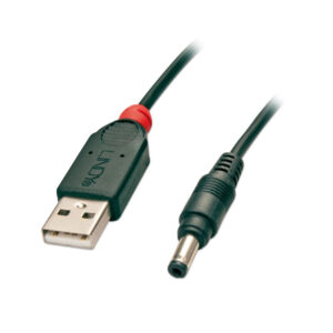 Lindy 1.5m USB to 4.8/1.7MM DC Adapter A/4.8mm Black 70269