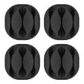 Goobay Cable Management 3-slot 4-piece Set Black 70398