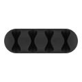 Goobay 70406 4-slot Cable Management Set Black 2-pack
