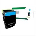 Lexmark 70C8XCE Cyan Toner Cartridge 4,000 Pages Original Single-pack