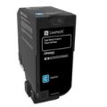 Lexmark 74C50C0 Cyan Toner Cartridge 3,000 Pages Original Single-pack