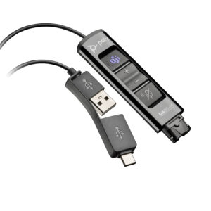 Poly DA85-M USB to QD Black Adapter TAA 786C8AA