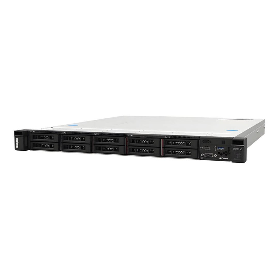 Lenovo ThinkSystem SR250 V3 1U Rack Server – Intel Xeon E-2468 32GB RAM 2 x 960GB SSD 800W 7DCLSRR000