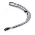Durable Textile Lanyard 10 with Plastic Clip 10-pack Grey 811910