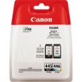 Canon PG-445 Black and CL-446 Colour Printer Ink Cartridges Original 8283B004 Multi-pack