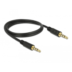 Delock Aux Cable 1m Black 83435