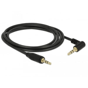 Delock Aux Cable Angled 2m Black 83756
