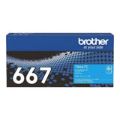 Brother TN-667C Cyan Toner Cartridge 10,000 pages Original 84GTA40C141 Single-pack