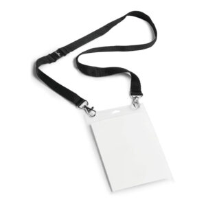 Durable Name Bagde A6 With Textile Lanyard Complete Kit 10-pack 852501