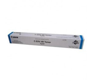 Canon C-EXV 49 C Cyan Toner Cartridge 19,000 Pages Original 8525B002 Single-pack