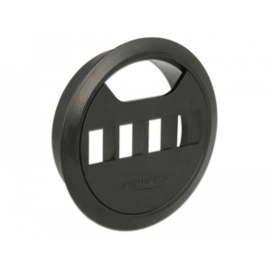 Delock Keystone Mounting 4 Port in-desk 80mm Black 86283