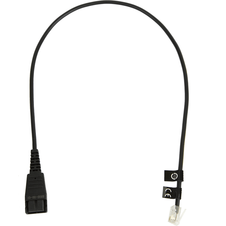 Jabra 0.5m QD TO RJ9 Straight Cord 8800-00-01