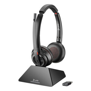 Poly Savi 8220 UC Teams Certified DECT 1880-1900 MHz USB-A Headset 8D3F5AA