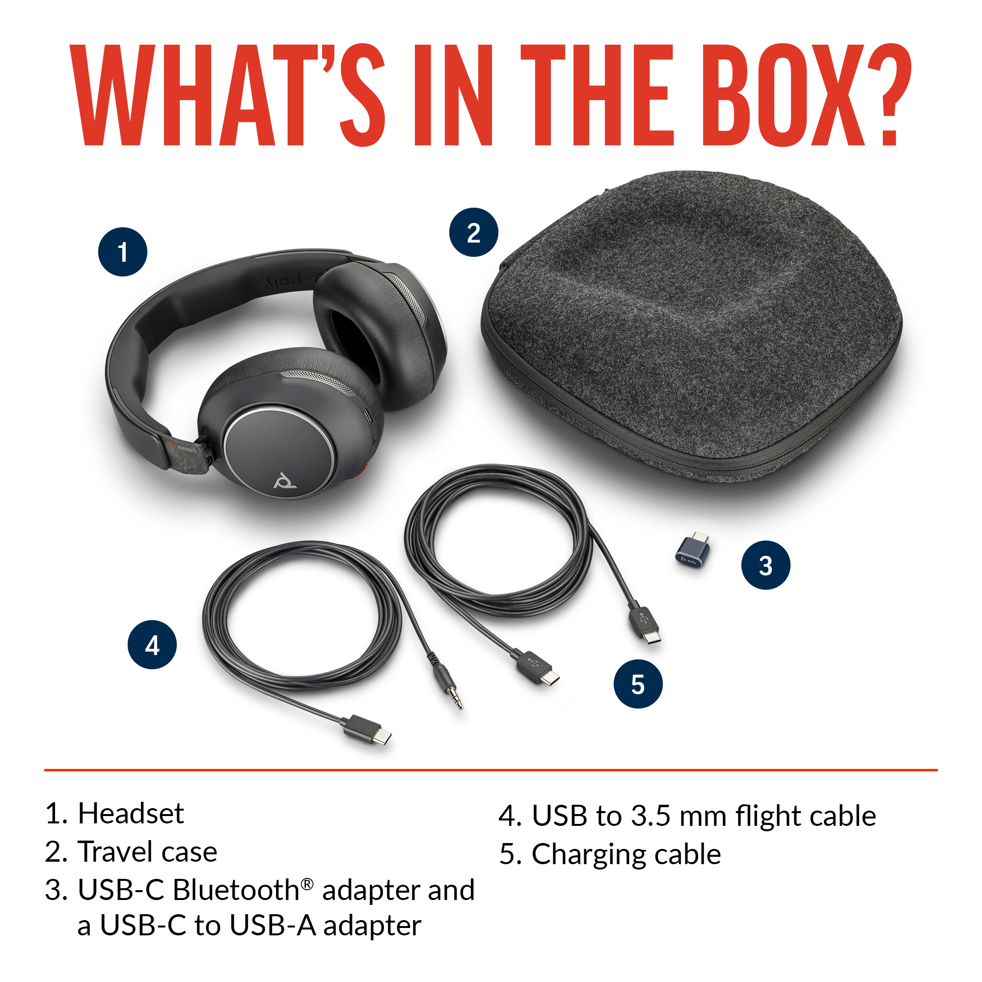 Poly Voyager Surround 80 UC USB-C Headset 8G7T9AA - Image 4