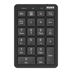 Port Designs Rechargeable Bluetooth Numeric Keypad Black 900802