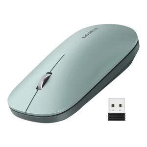 Ugreen Portable Ambidextrous 4000 DPI Optical Wireless Mouse Green 90374