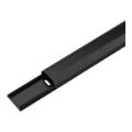 Goobay 1.1m Half-Round Aluminium 33mm Cable Duct Black 90723