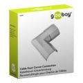 Goobay 33mm Cable Duct Corner Connection for Extending Cable Ducts Silver 90780