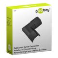 Goobay 33mm Cable Duct Corner Connection for Extending Cable Ducts Black 90781