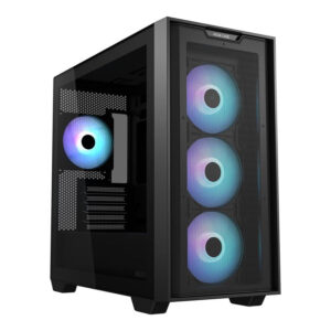 ASUS A21 PLUS ARGB mATX PC Case – Black 90DC00H0-B19010
