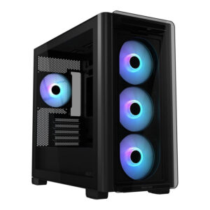 ASUS A23 PLUS ARGB mATX PC Case – Black 90DC00K0-B19010