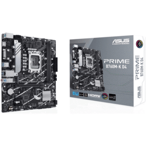 ASUS Prime B760M-K D4 Intel LGA 1700 micro ATX Motherboard 90MB1DS0-M0EAY0