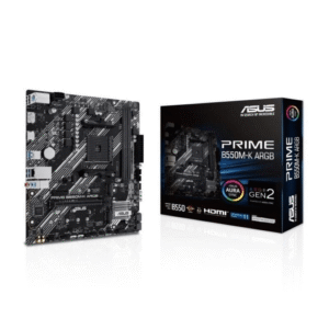ASUS Prime B550M-K ARGB AMD B550 Socket AM4 DDR4 mATX Motherboard 90MB1GC0-M0EAY0