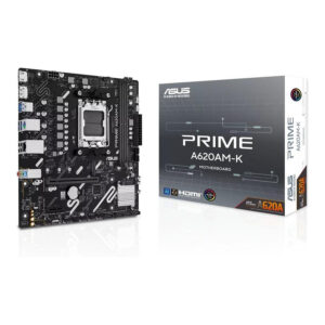 ASUS PRIME A620AM-K AMD Socket AM5 micro ATX Motherboard 90MB1GX0-M0EAY0
